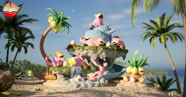 [Pre-Order] 1/20 Scale World Figure [Mega] - Exeggutor & Exeggcute & Alolan Exeggutor & Slowpoke