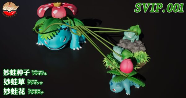 [Pre-Order] 1/20 Scale World Figure [Mega] - Bulbasaurs & Ivysaur & Venusaur