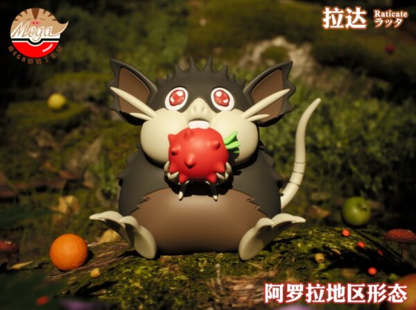 [Pre-Order] 1/20 Scale World Figure [Mega] - Rattata & Raticate - Image 7