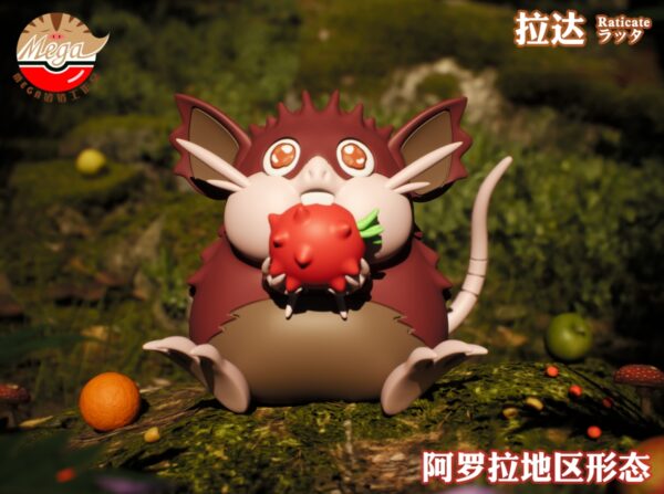 [Pre-Order] 1/20 Scale World Figure [Mega] - Rattata & Raticate - Image 6