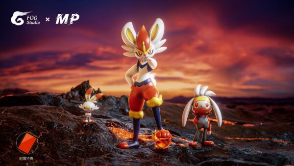 [Make-up Balance] 1/20 Scale World Figure [FOG] - Scorbunny & Raboot & Cinderace