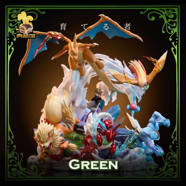 [Pre-Order] 1/20 Scale World Figure [DCG] - Green's team (Green & Mega Charizard Y & Pidgeot & Scizor & Arcanine & Machamp & Porygon2