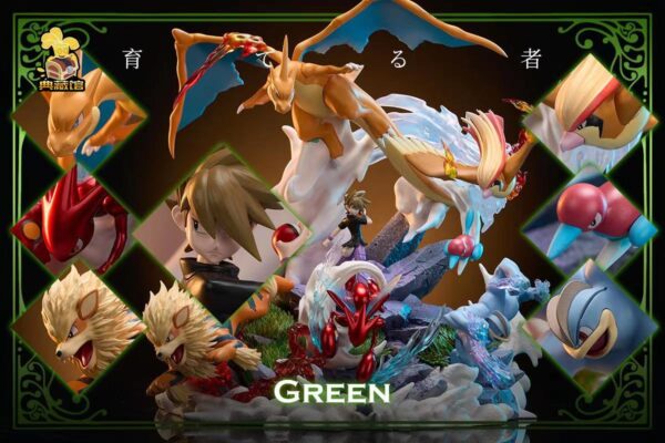 [Pre-Order] 1/20 Scale World Figure [DCG] - Green's team (Green & Mega Charizard Y & Pidgeot & Scizor & Arcanine & Machamp & Porygon2 - Image 3