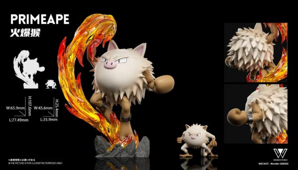[Make-Up Balance] 1/20 Scale World Figure [Wonder Studio] - Mankey & Primeape