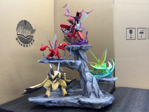 [IN STOCK] 1/20 Scale World Figure [Mega] - Scyther & Scizor & Mega Scizor & Kleavor