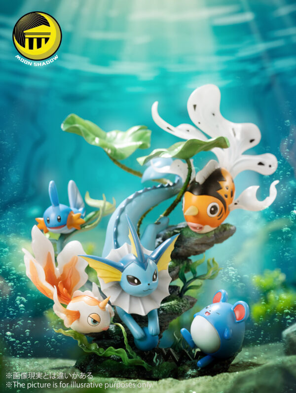 [Pre-Order] 1/20 Scale World Figure [Moon Shadow] -Vaporeon & Goldeen & Seaking & Mudkip & Marill
