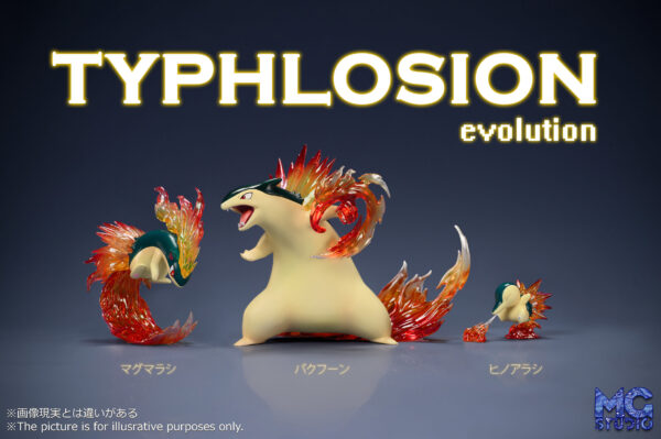 [Make-up Balance] 1/20 Scale World Figure [MG Studio] - Cyndaquil & Quilava & Typhlosion - Image 2