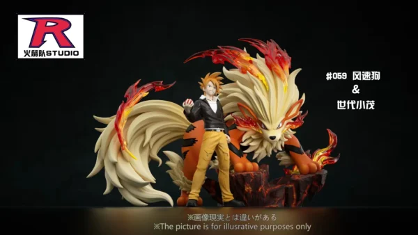 [Make-Up Balance] 1/20 Scale World Figure [TEAM ROCKET] -Gary & Arcanine