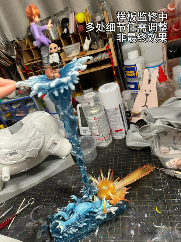 [Make-Up Balance] 1/20 Scale World Figure [Red Art Studio] - Green (Advantures) & Golduck - Image 3
