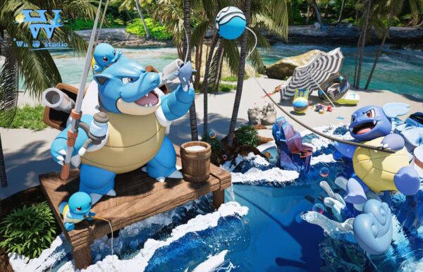 [Pre-Order] 1/20 Scale World Figure [Wu Studio] - Blastoise & Wartortle & Squirtle