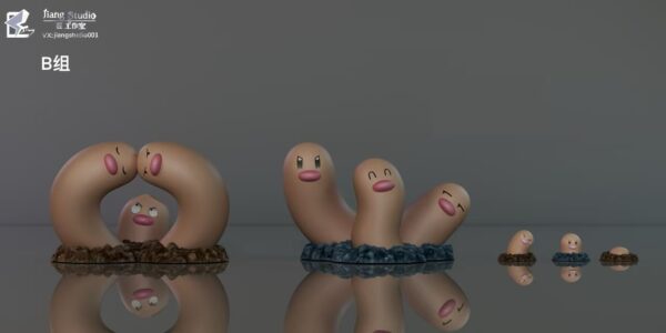 [Pre-Order] 1/20 Scale World Figure [Jiang Studio] -Diglett & Dugtrio - Image 9