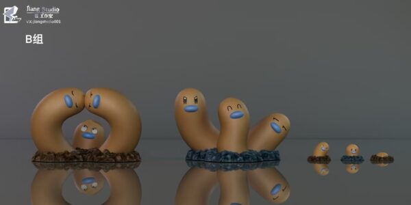 [Pre-Order] 1/20 Scale World Figure [Jiang Studio] -Diglett & Dugtrio - Image 10