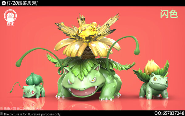 [Pre-Order] 1/20 Scale World Figure [WW Studio] - Bulbasaur & Ivysaur & Venusaur - Image 3