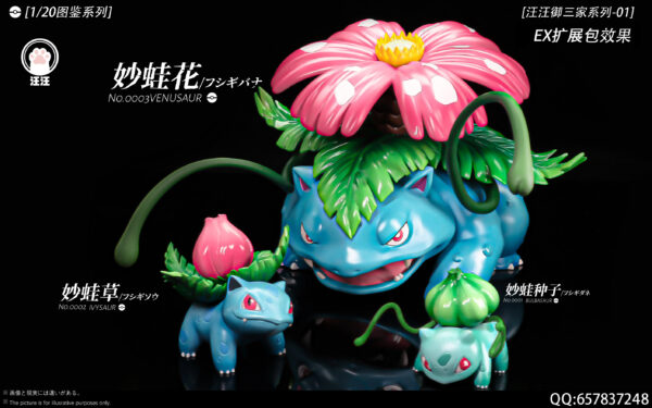 [Pre-Order] 1/20 Scale World Figure [WW Studio] - Bulbasaur & Ivysaur & Venusaur - Image 10
