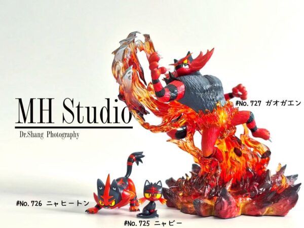 [IN STOCK] 1/20 Scale World Figure [MH] - Litten & Torracat & Incineroar